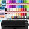 Silhouette Black Cameo 4 w/ 26 Oracal Glossy Sheets, Guides, 24 Sketch Pens, and More
